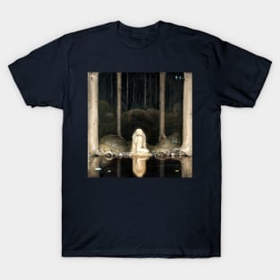 Leap the Elk and Little Princess Cottongrass - John Bauer T-Shirt